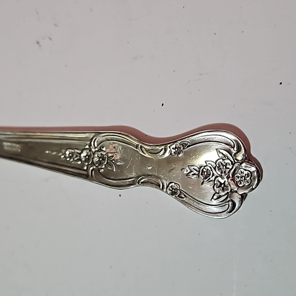 Wm Rogers Mfg Co Magnolia/Inspiration Silverplate Flatware Pie Server and spoon - Picture 10 of 12
